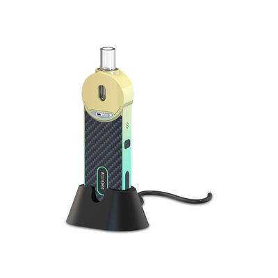 Erva seca 2000mAh do atomizador de vidro da pasta da marijuana do adaptador bucal com doca de carregamento